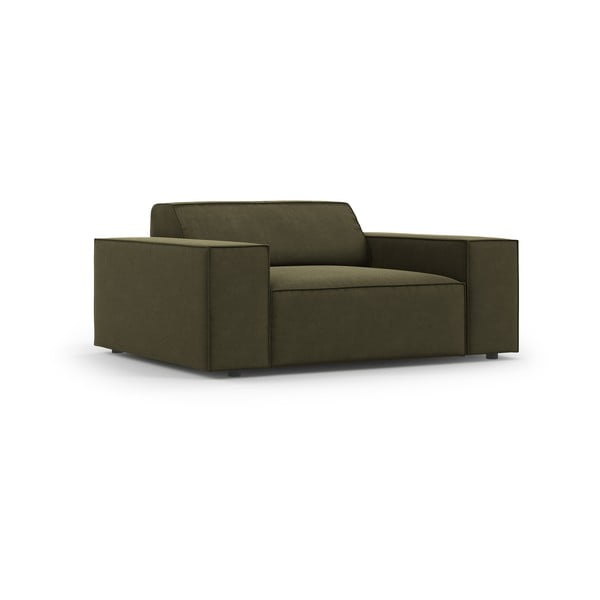 Iš velveto krėslas žalios spalvos Jodie – Micadoni Home