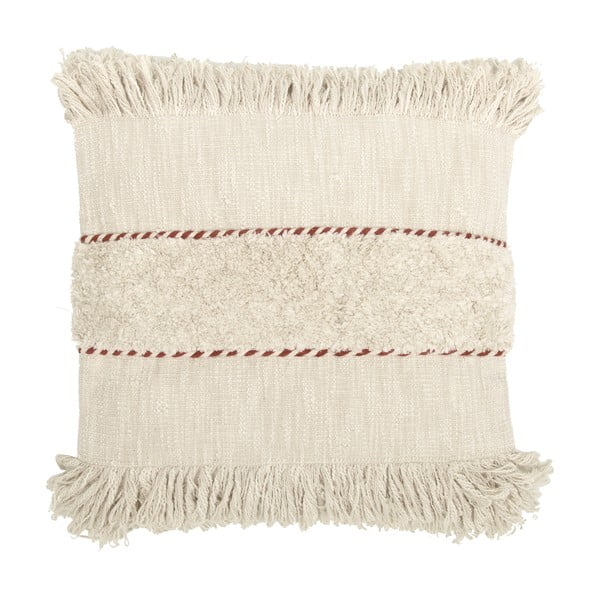 Smėlio spalvos medvilninis dekoratyvinis pagalvės užvalkalas Westwing Collection Noelle, 45 x 45 cm