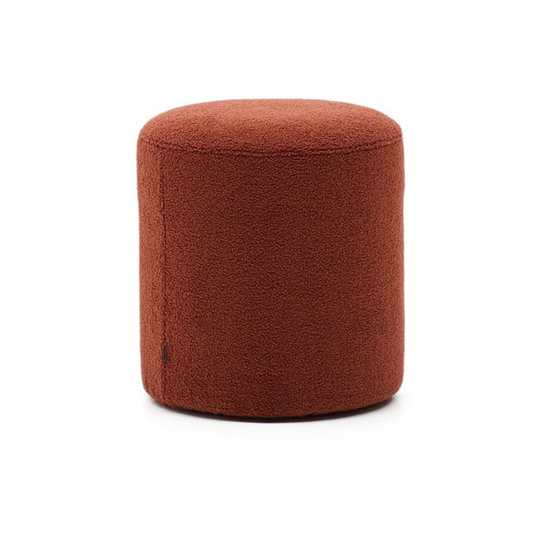 Terakotos spalvos iš boucle pufas Kaeli – Kave Home