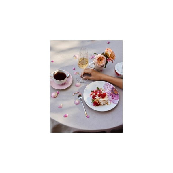 Balto ir rausvo porceliano lėkštė ø 21,2 cm Rose Garden - Villeroy&Boch-image-2