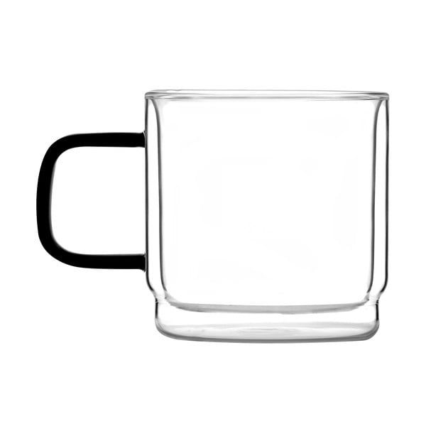 2 dvigubų sienelių puodelių rinkinys Vialli Design Carbon, 320 ml-image-2
