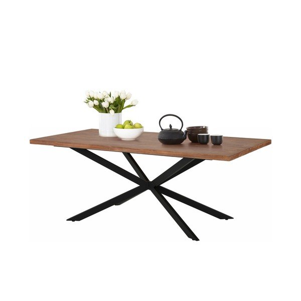 Natūralaus dekoro valgomojo stalas "Støraa Adrian", 200 cm-image-3