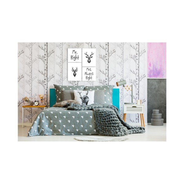 Daugiasluoksnis paveikslas "Styler Scandi Mr & Mrs", 64 x 74 cm-image-1