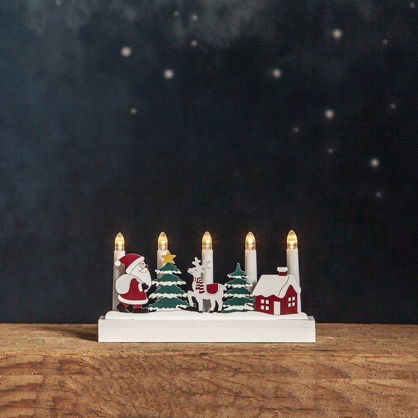 LED žvakidė reikia baterijų (aukštis 14,5 cm) Billy – Star Trading-image-1