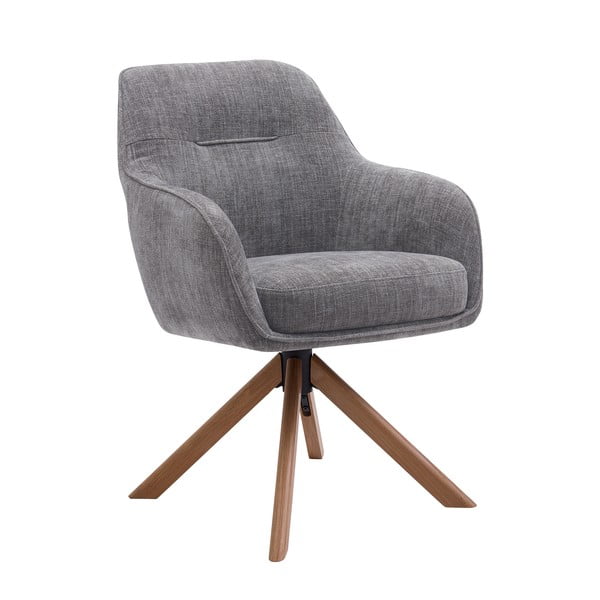Pilkos spalvos iš audinio valgomojo kėdžių komplektas 2 vnt. Avola – Unique Furniture