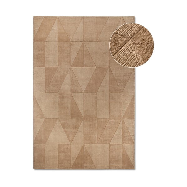 Rankų darbo iš vilnos kilimas smėlio spalvos 80x150 cm Ursule – Villeroy&Boch