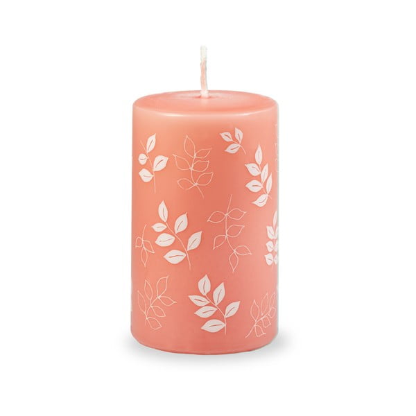 Oranžinės-rožinės spalvos žvakė Unipar Pure Beauty, degimo laikas 40 val