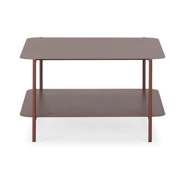 Terakotos spalvos iš metalo kavos staliukas 70x73 cm Beatrix – MOME-image-4