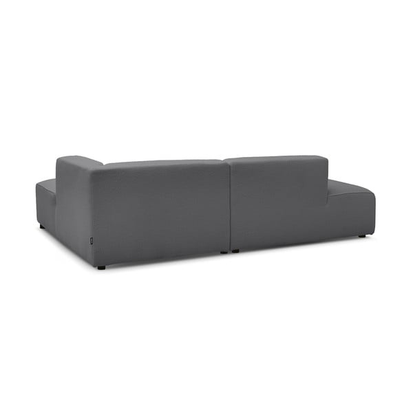 Tamsiai pilkos spalvos iš boucle modulinė kampinė sofa (su dešiniuoju kampu/„L“ formos) Megeve – Bobochic Paris-image-4