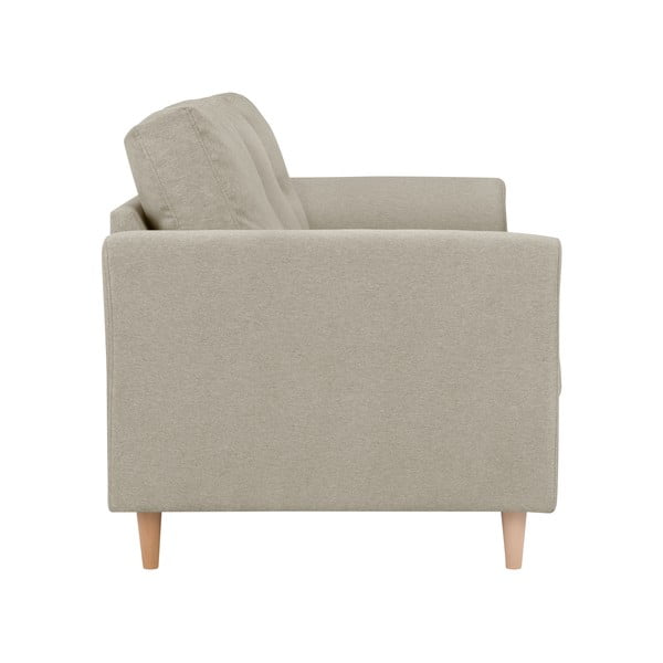 Smėlio spalvos dvivietė sofa Kooko Home Smooth-image-1