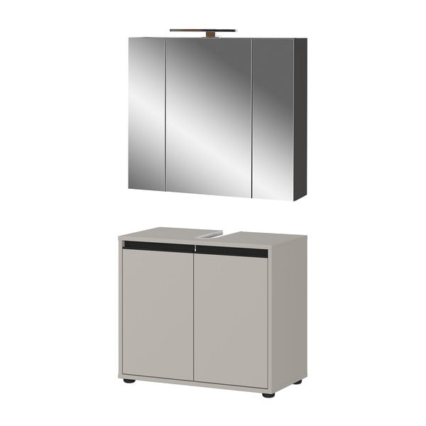 Vonios baldų komplektas pilkos spalvos Lemont – Germania