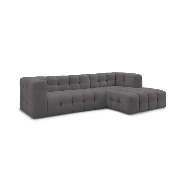 Kampinė sofa pilkos spalvos (su dešiniuoju kampu) Cloud – Bobochic Paris-image-3