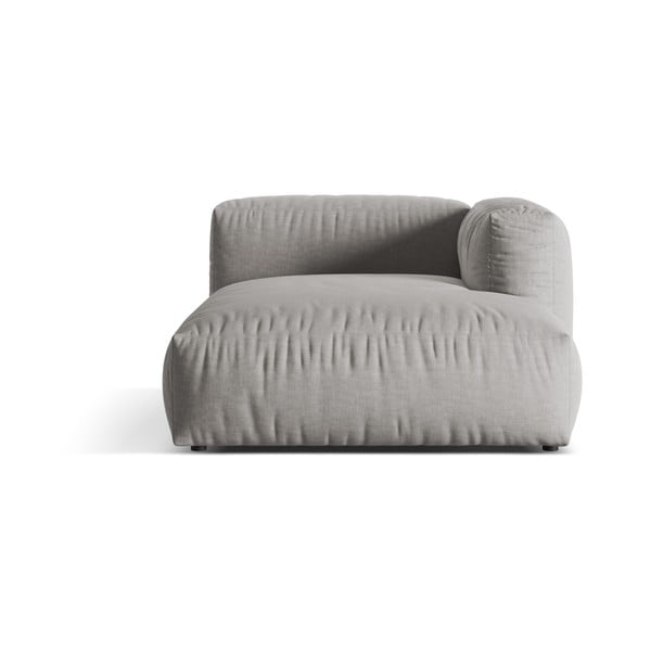 Modulinė sofos dalis šviesiai pilkos spalvos (su dešiniuoju kampu) Martina – Micadoni Home