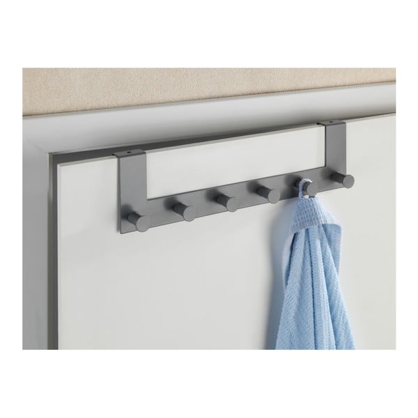 Pilka durų pakaba su 6 kabliukais Wenko Celano-image-1