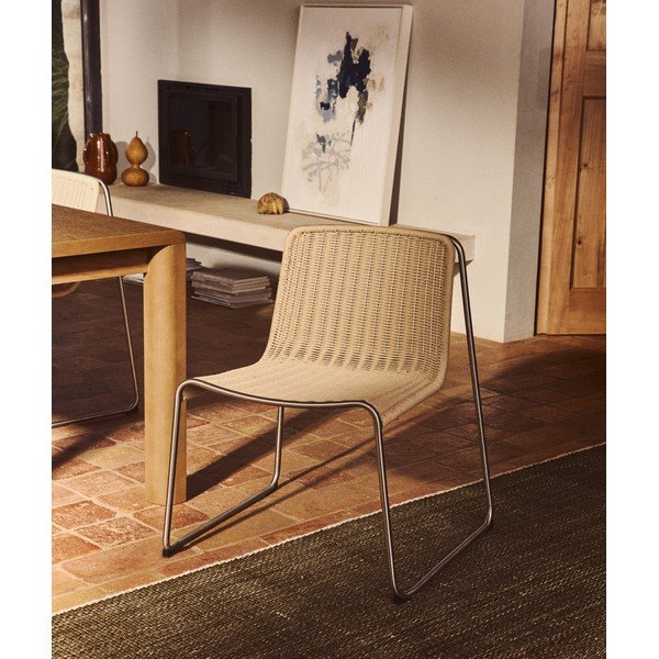 Smėlio spalvos sodo kėdė Tavari – Kave Home-image-1