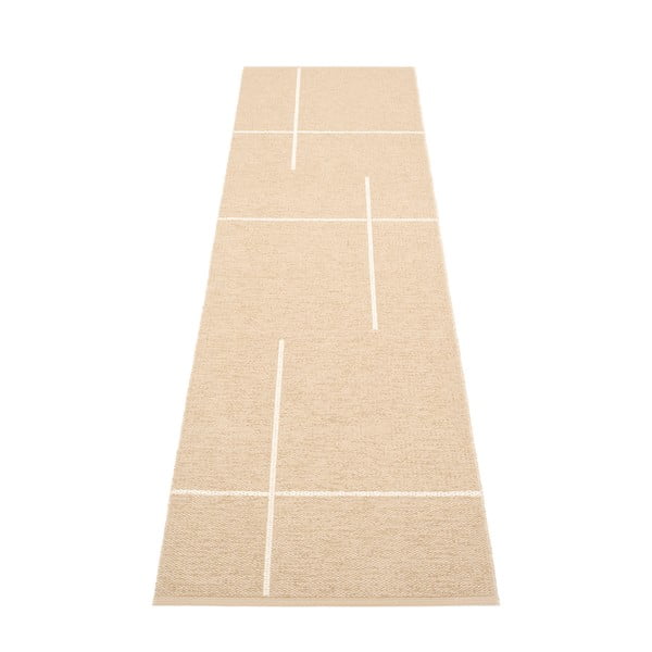 Smėlio spalvos lauko kilimas 70x270 cm Fred Beige – Pappelina