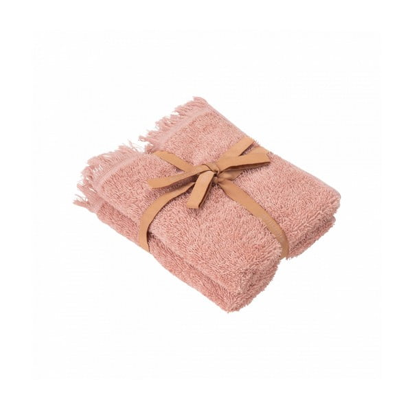 Rožiniai medvilniniai rankšluosčiai, 2 vnt., 30x50 cm FRINO - Blomus