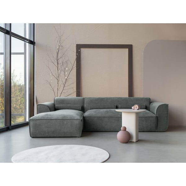 Kampinė sofa žalios spalvos (su kairiuoju kampu) Flex Felix – Miuform-image-1