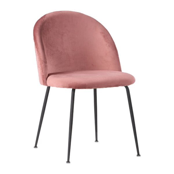 2 rausvo aksomo valgomojo kėdžių komplektas House Nordic Geneve