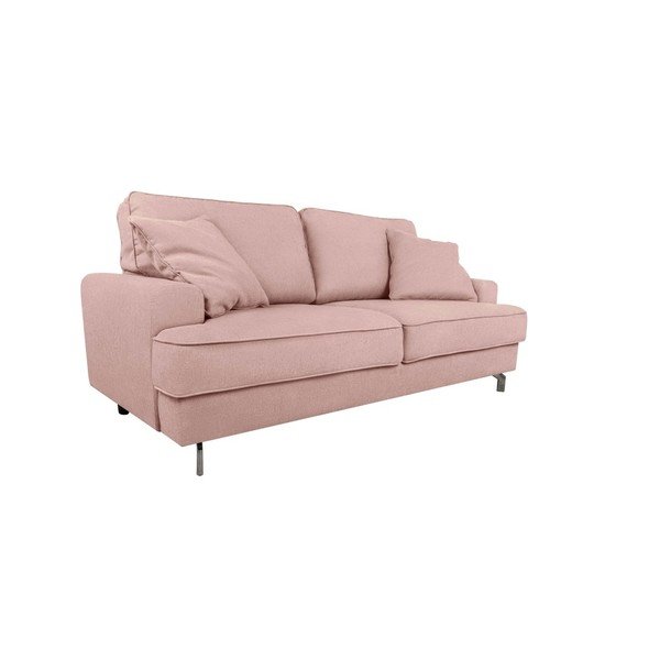 Rožinė trijų vietų sofa "Kooko Home Rumba-image-2