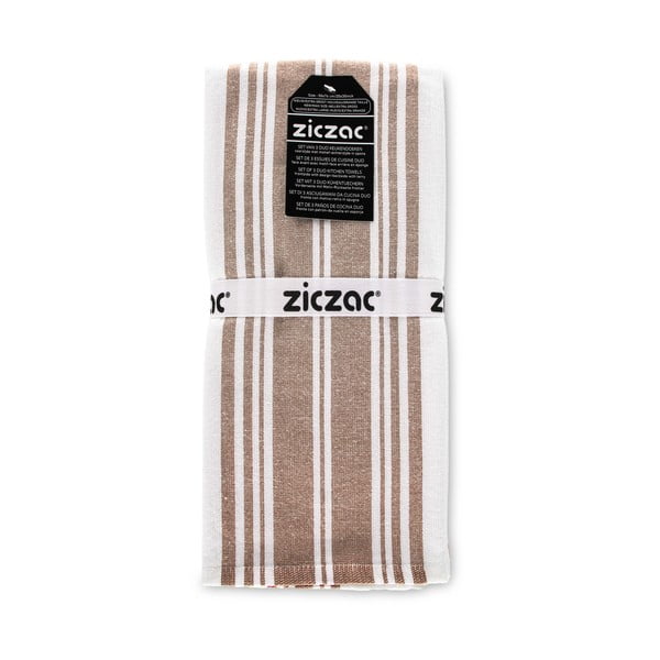 Virtuvės rankšluosčiai 3 vnt. 50x76 cm Duo Stripe – ZicZac