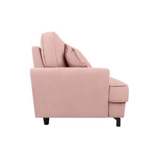 Rožinė trijų vietų sofa "Kooko Home Salsa-image-3
