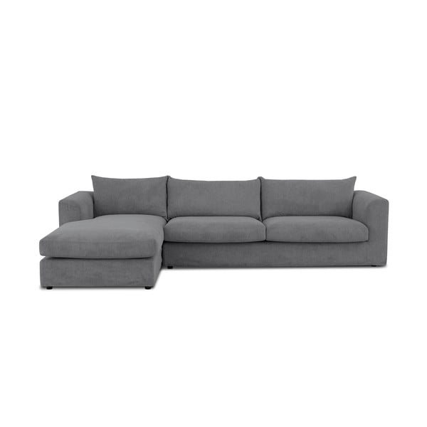 Kampinė sofa tamsiai pilkos spalvos (su kairiuoju kampu) Asgard – Scandic
