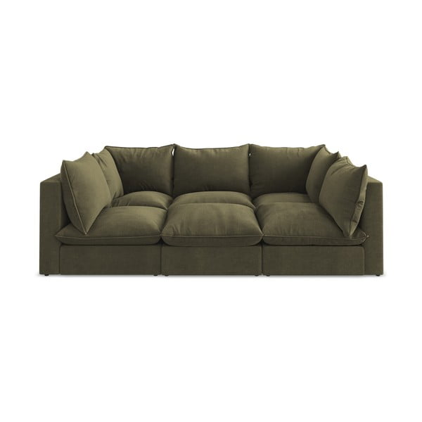 Khaki spalvos sofa 255 cm Manao – Makamii