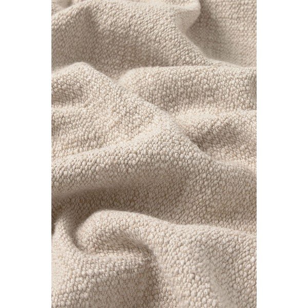 Kreminės spalvos iš medvilnės antklodė ir pledas 130x180 cm Handloom – Lorena Canals-image-3