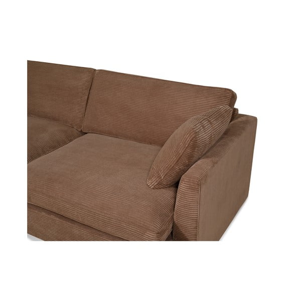 Sofa iš kordinio velveto šviesiai rudos spalvos 266 cm Mobby – Scandic-image-1