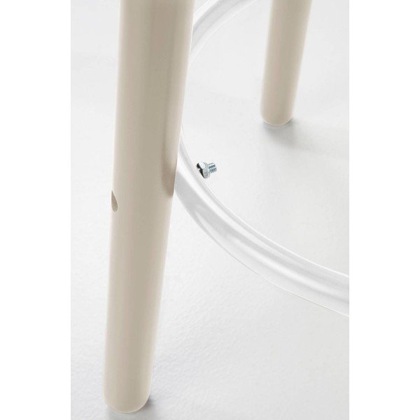 Pilkos spalvos iš pušies masyvo baro taburetė (sėdynės aukštis 65 cm) Kinna – Jotex-image-2