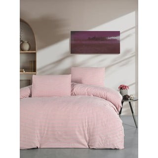 Dvigulė/itin ilga patalynė rožinės spalvos su paklode/4 dalių 200x220 cm – Mila Home