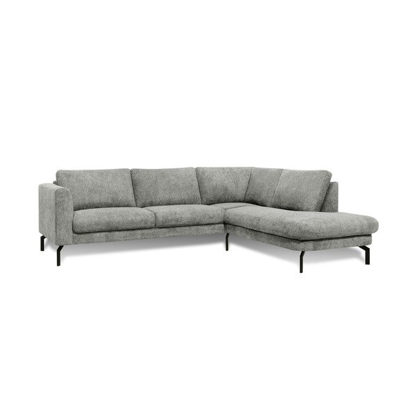 Kampinė sofa šviesiai pilkos spalvos (su dešiniuoju kampu) Gomero – Scandic-image-1