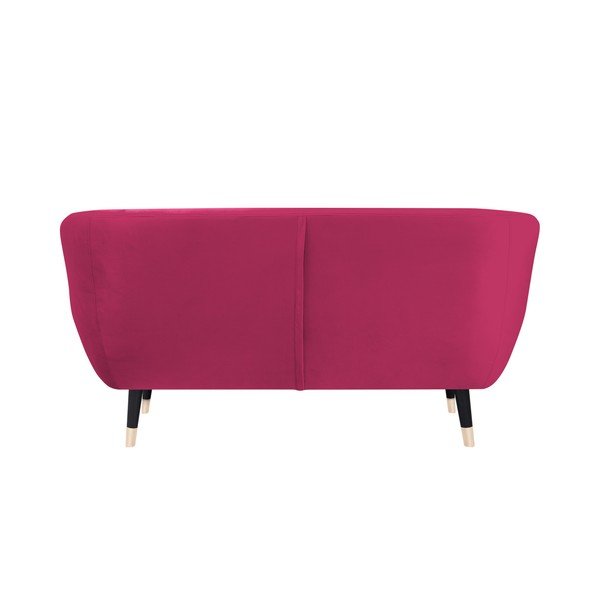 Rožinė sofa su juodomis kojomis Mazzini Sofas Amelie, 158 cm-image-4