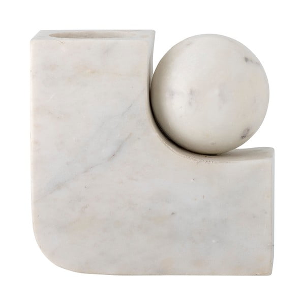 Vaza baltos spalvos iš marmuro Abbelin – Bloomingville-image-3