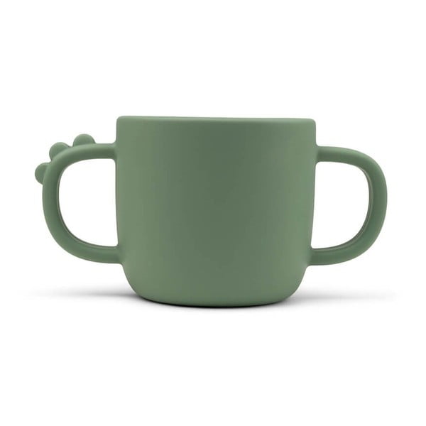 Žalias silikoninis puodelis kūdikiams 0,17 l Croco - Done by Deer