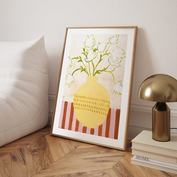 Paveikslas 52x72 cm Yellow Vase    – Malerifabrikken-image-1