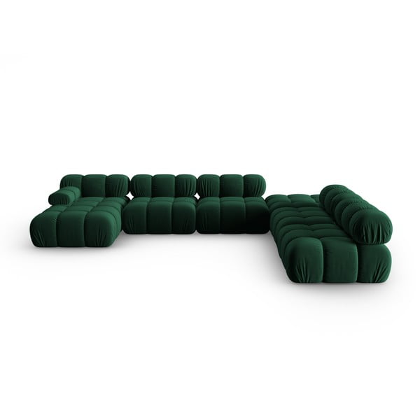 Sofa žalios spalvos iš velveto 379 cm Bellis – Micadoni Home