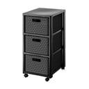 Iš plastiko vonios lentyna antracito spalvos 32,5x71 cm Country – Rotho