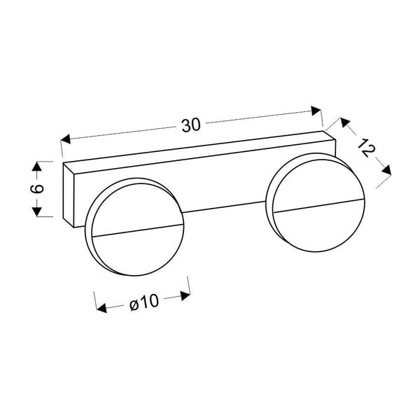 Baltas LED sieninis šviestuvas Sing - Candellux Lighting-image-2