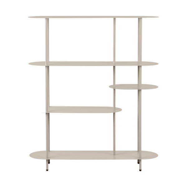 Smėlio spalvos iš metalo pastatoma lentyna 118x139x31 cm Rieti – House Nordic