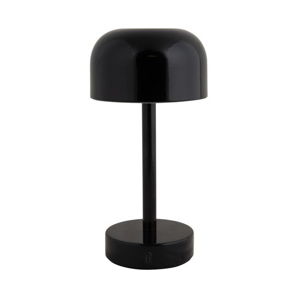 Stalinis šviestuvas juodos spalvos LED (aukštis 24,5 cm) su metaliniu gaubtu James – Leitmotiv-image-2