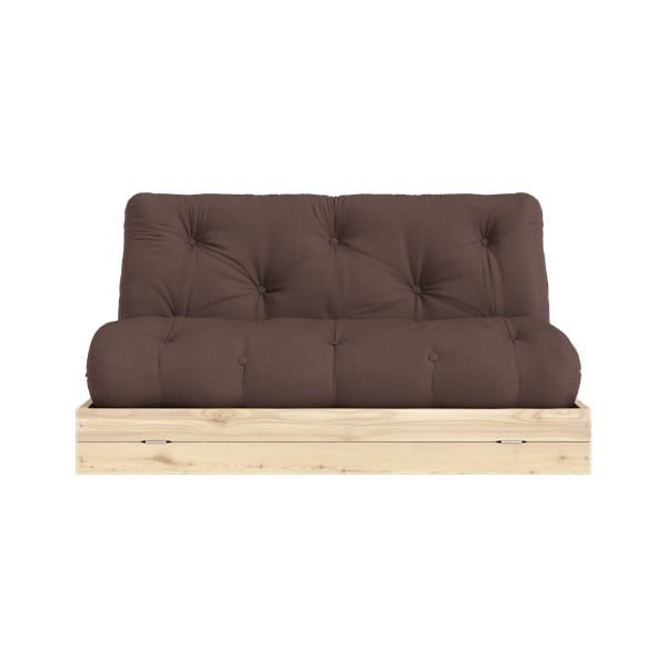 Tamsiai rudos spalvos sulankstoma sofa 145 cm Flip – Karup Design