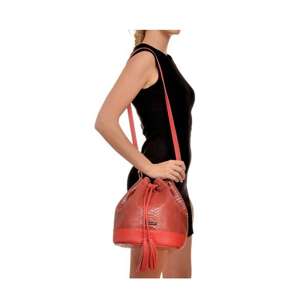 Raudona odinė rankinė Luisa Vannini Dora-image-4