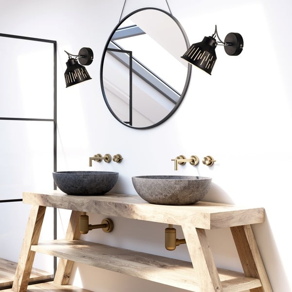 Taškinis šviestuvas juodos spalvos Jack – LAMKUR-image-1