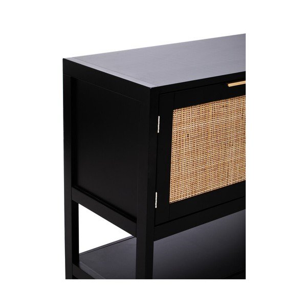 Juodos spalvos šoninė spintelė 85x73x38 cm Sherman – Premier Housewares-image-3