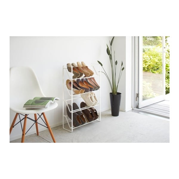 Iš metalo batų lentyna baltos spalvos Frame – YAMAZAKI-image-1
