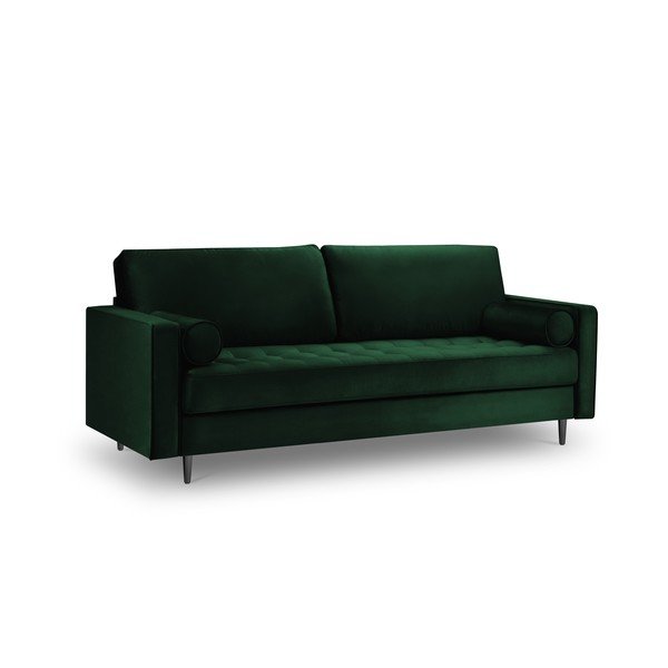 Žalia aksominė sofa Milo Casa Santo, 219 cm-image-2
