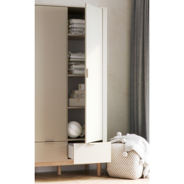 Vaikiška spinta kreminės spalvos 100x52 cm Miloo – Pinio-image-1