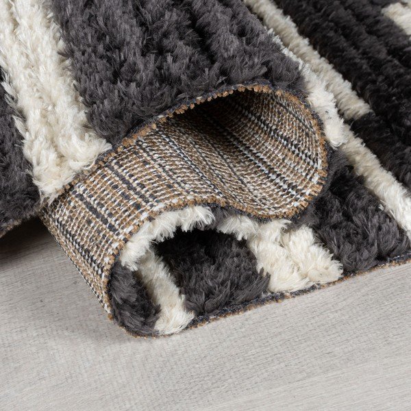 Kilimas juodos ir baltos spalvos 120x170 cm Lina – Flair Rugs-image-2
